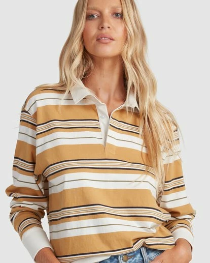 BILLABONG Double Up Rugby Polo Top OLIVE 6 BILLABONG Double Up Rugby Polo Top OLIVE - Image 6