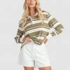BILLABONG Double Up Rugby Polo Top OLIVE