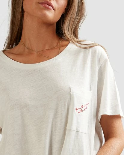 BILLABONG Beach Bliss Tee WHITE 5 BILLABONG Beach Bliss Tee WHITE - Image 5