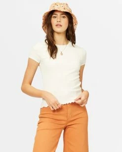 BILLABONG Baby Me T-Shirt OFF BLACK -Women Clothing Shop abjkt00267 billabongw scs frt1