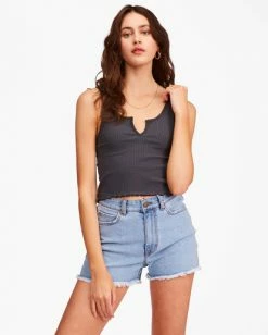 BILLABONG Notch Tank Ribbed Tank Top SALT CRYSTAL