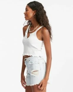 BILLABONG Notch Tank Ribbed Tank Top SALT CRYSTAL -Women Clothing Shop abjkt00304 billabongw scs sd1