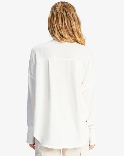 BILLABONG New Anyday Long Sleeve Henley Top SALT CRYSTAL 5 BILLABONG New Anyday Long Sleeve Henley Top SALT CRYSTAL - Image 5