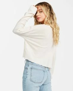 BILLABONG Pick Me Up Waffle Knit Long Sleeve Top TOFFEE 11 BILLABONG Pick Me Up Waffle Knit Long Sleeve Top TOFFEE -Women Clothing Shop abjkt00308 billabongw anw bck1