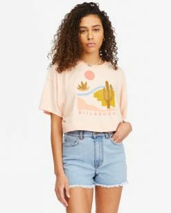 BILLABONG Only Today Graphic T-Shirt JUST PEACHY