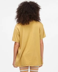 BILLABONG Sun Faded T-Shirt LIGHT OLIVE 8 BILLABONG Sun Faded T-Shirt LIGHT OLIVE -Women Clothing Shop abjkt00364 billabongw lto bck1