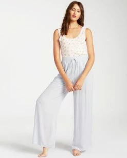 BILLABONG Wandering Heart Elastic Waist Pants COSTA BLUE