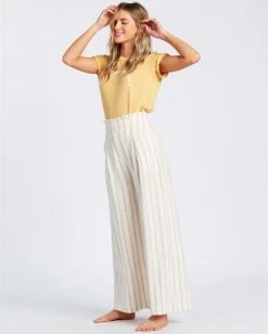 BILLABONG Wild Honey Striped Wide-Leg Pants COOL WIP -Women Clothing Shop abjnp00119 billabongw cwp sd1