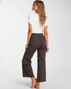 BILLABONG Free Fall High-Waist Pants TOFFEE -Women Clothing Shop abjnp00126 billabongw blk bck1