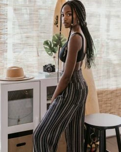 BILLABONG New Waves 2 Wide Leg Beach Pants WHITE/MULTI -Women Clothing Shop abjnp00127 billabongl ofb frt1