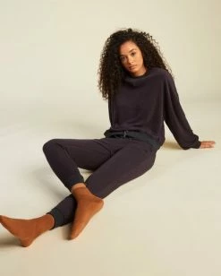 BILLABONG Stayin In Knit Jogger Pants OFF BLACK