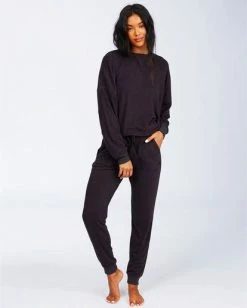 BILLABONG Stayin In Knit Jogger Pants OFF BLACK 6 BILLABONG Stayin In Knit Jogger Pants OFF BLACK -Women Clothing Shop abjnp00128 billabongw ofb sd1