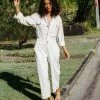 BILLABONG Just Work It Jumpsuit SALT CRYSTAL