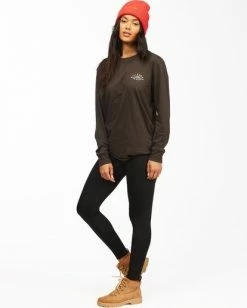BILLABONG A/Div Adventure High-Waist Leggings BLACK PEBBLE -Women Clothing Shop abjnp00145 billabongw bpb sd1
