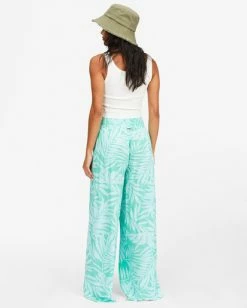 BILLABONG Wandering Soul 2 Wide Leg Pants STAY GOLDEN -Women Clothing Shop abjnp00193 billabongw gmc0 bck1