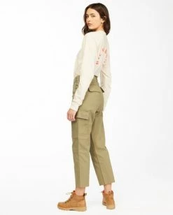 BILLABONG A/Div Heading Out Cargo Pants SAGE -Women Clothing Shop abjnp00204 billabongw sag sd1