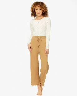BILLABONG Keep Loungin' Knit Pants SANDSTORM -Women Clothing Shop abjnp00205 billabongw ckq0 frt1