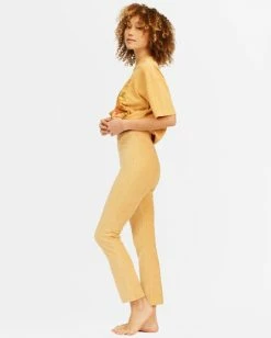 BILLABONG Hit A Cord Pants GOLD DUST 8 BILLABONG Hit A Cord Pants GOLD DUST -Women Clothing Shop abjnp00207 billabongw gdd sd1