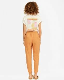 BILLABONG Adelaide High-Waist Sweatpants TOFFEE -Women Clothing Shop abjnp00208 billabongw tof bck1