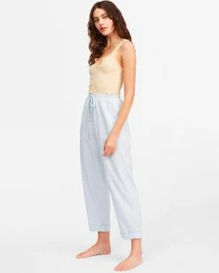 BILLABONG Beachy Keen Woven Drawcord Pants LIGHT CHAMBRAY -Women Clothing Shop abjnp00216 billabongw bfw0 sd2