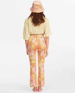 BILLABONG Going High Flared Pants MOSS -Women Clothing Shop abjnp00218 billabongw mos bck1