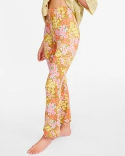 BILLABONG Going High Flared Pants MOSS -Women Clothing Shop abjnp00218 billabongw mos dtl2