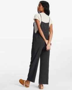 BILLABONG Beach Cruiser Wide Leg Overalls LIGHT CHAMBRAY -Women Clothing Shop abjnp00234 billabongw ofb bck1