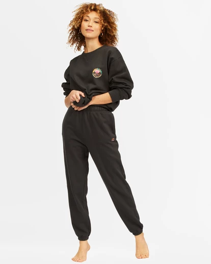 BILLABONG Surf Vibe Tie-Dyed High-Waist Sweatpants OFF BLACK 7 BILLABONG Surf Vibe Tie-Dyed High-Waist Sweatpants OFF BLACK - Image 7