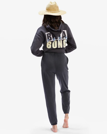 BILLABONG Endless Days High-Waist Sweatpants OFF BLACK 3 BILLABONG Endless Days High-Waist Sweatpants OFF BLACK - Image 3