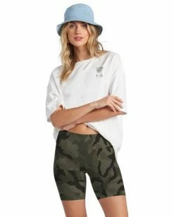 BILLABONG Biker Babe Shorts TOFFEE -Women Clothing Shop abjns00126 billabongw acm frt1