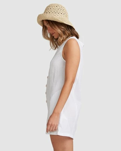 BILLABONG Breeze Away Jumpsuit WHITE 2 BILLABONG Breeze Away Jumpsuit WHITE - Image 2