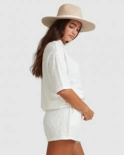 BILLABONG Sunset Short WHITE -Women Clothing Shop abjns00176 billabongw wht sd2