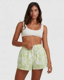 BILLABONG Sundrenched Short LIME -Women Clothing Shop abjns00177 billabongw lim frt2