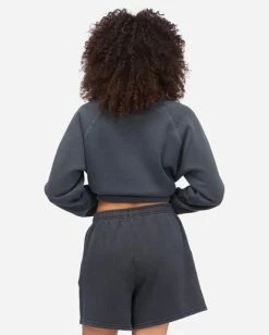 BILLABONG Surf Classic 5 High-Waist Sweatshorts BRONZE -Women Clothing Shop abjns00200 billabongw ofb bck1