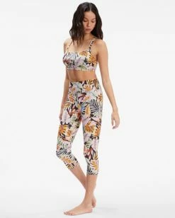 BILLABONG Paradise Crop Surf Leggings BLACK PEBBLE -Women Clothing Shop abjpt00107 billabongw bpb sd1