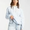 BILLABONG Cut Back Pullover Sweatshirt ICE BLUE