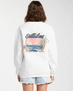 BILLABONG Chase The Sky Sweatshirt SALT CRYSTAL -Women Clothing Shop abjsf00116 billabongw scs bck1