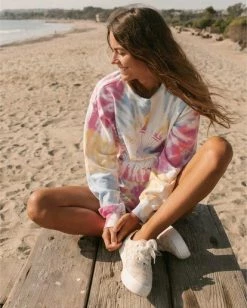 BILLABONG Sunny Rays Tie-Dye Crew Neck Sweatshirt MULTI