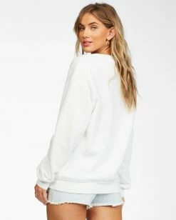 BILLABONG Best Of Times Sweatshirt SALT CRYSTAL -Women Clothing Shop abjsf00136 billabongw scs bck1