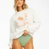 BILLABONG Best Of Times Crewneck Sweatshirt SALT CRYSTAL