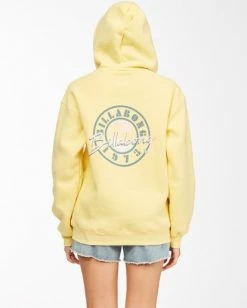 BILLABONG Way To Go Pullover Hoodie STAY GOLDEN -Women Clothing Shop abjsf00152 billabongw yfw0 bck1