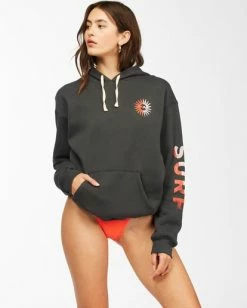 BILLABONG You Are Here Pullover Hoodie OFF BLACK