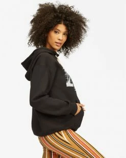 BILLABONG Take Me Back Hoodie BLACK -Women Clothing Shop abjsf00159 billabongw blk sd2