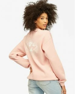 BILLABONG Sunshine Dance Crew Neck Sweatshirt DUSTY ROSE