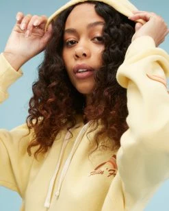 BILLABONG Like A Rainbow Pullover Hoodie MELLOW YELLOW 7 BILLABONG Like A Rainbow Pullover Hoodie MELLOW YELLOW -Women Clothing Shop abjsf00203 billabongw mly dtl1