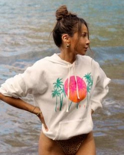 BILLABONG Tropical Feelings Pullover Hoodie SALT CRYSTAL