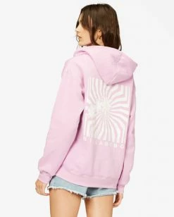 BILLABONG Barefoot Dreams Pullover Hoodie LIT UP LILAC -Women Clothing Shop abjsf00206 billabongw lul bck1
