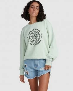 BILLABONG Palm Vibes Sweatshirt HONEY DEW