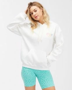 BILLABONG Local Favorite Pullover Graphic Hoodie SALT CRYSTAL