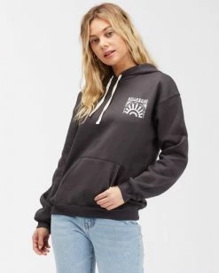 BILLABONG Best Of Times Pullover Graphic Hoodie OFF BLACK